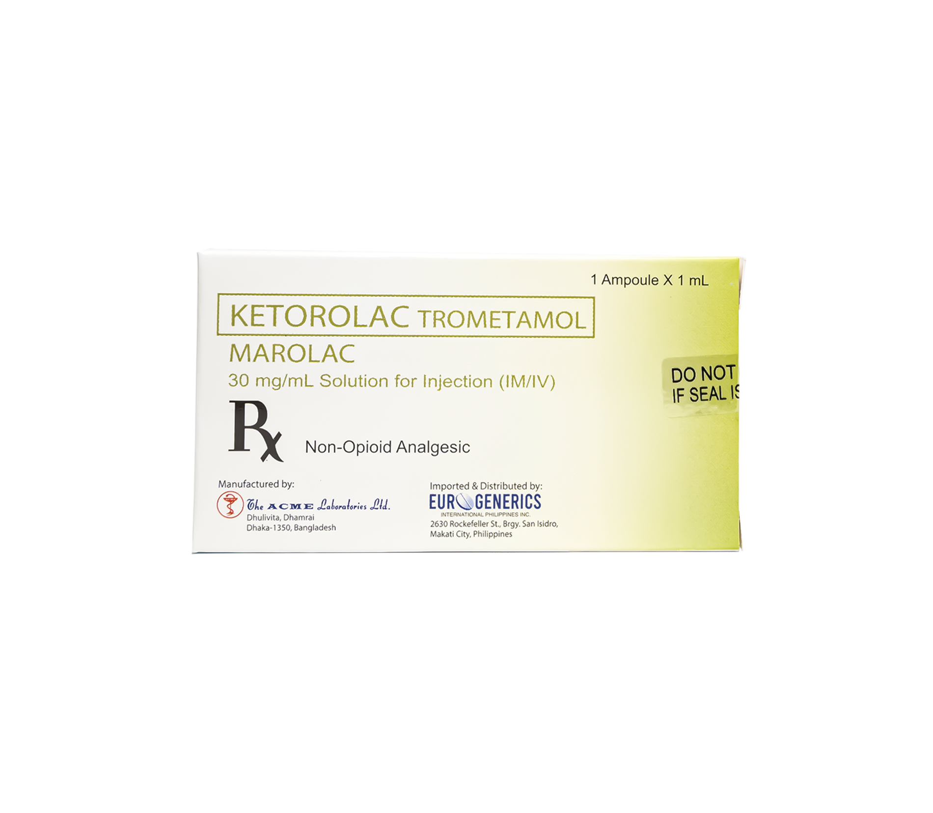 MAROLAC 30mg - Cover 1 Ketorolac trometamol (MAROLAC) - Image 1